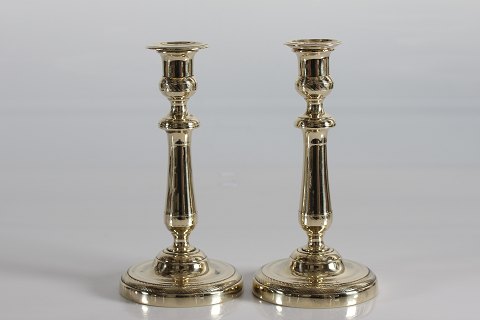 French Empire
Pair of brass candlesticks
